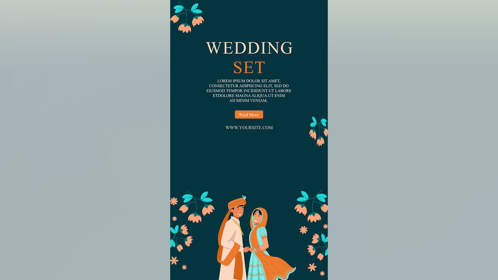 Free Beautiful wedding invitation template