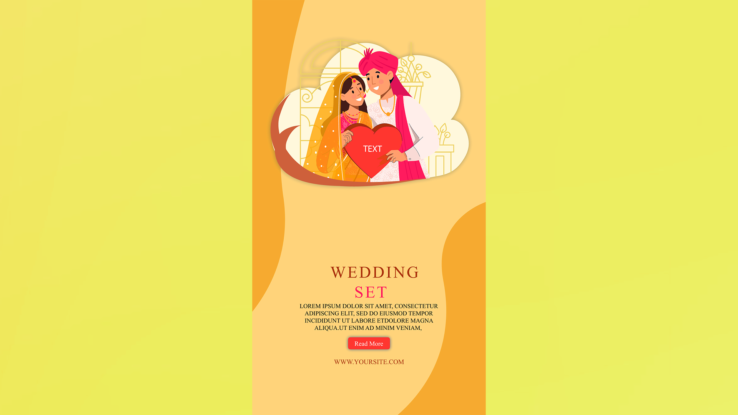 Free wedding invitation video template