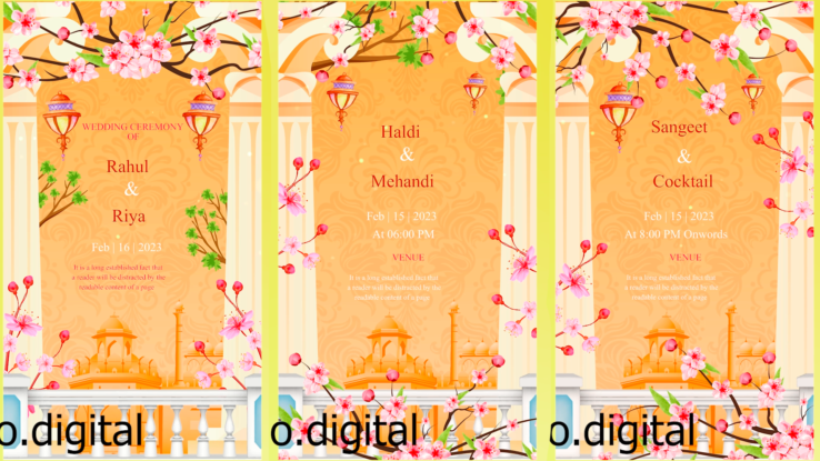 Traditional Animated Wedding Invitations