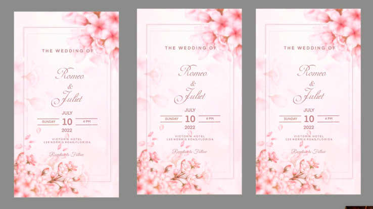 beautiful Digital Wedding Invitations