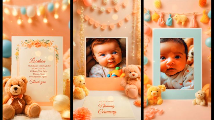 Naming ceremony invitation templates