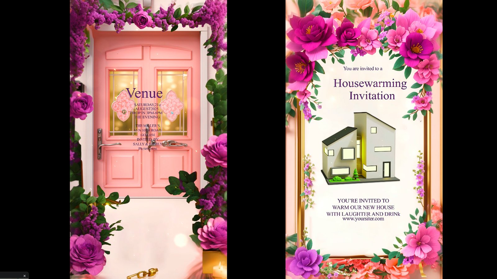 Housewarming Invitation video Messages