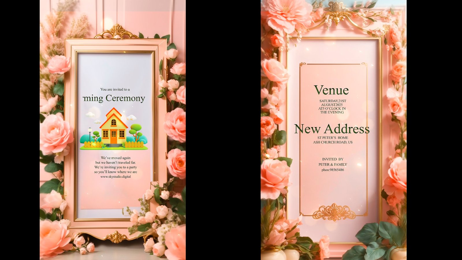 Elegant Housewarming Invitations for Indian