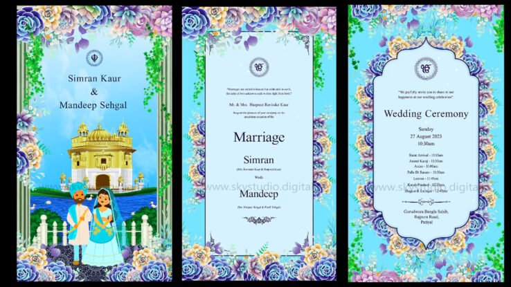 Punjabi Wedding Invitation Story