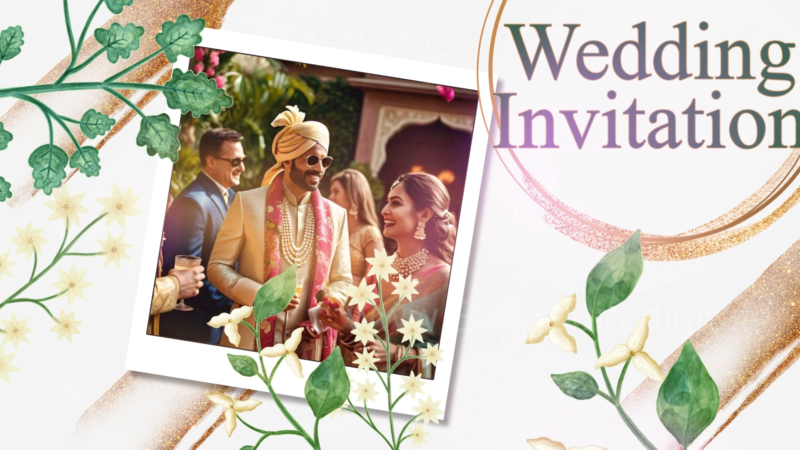 3d wedding invitation video templates