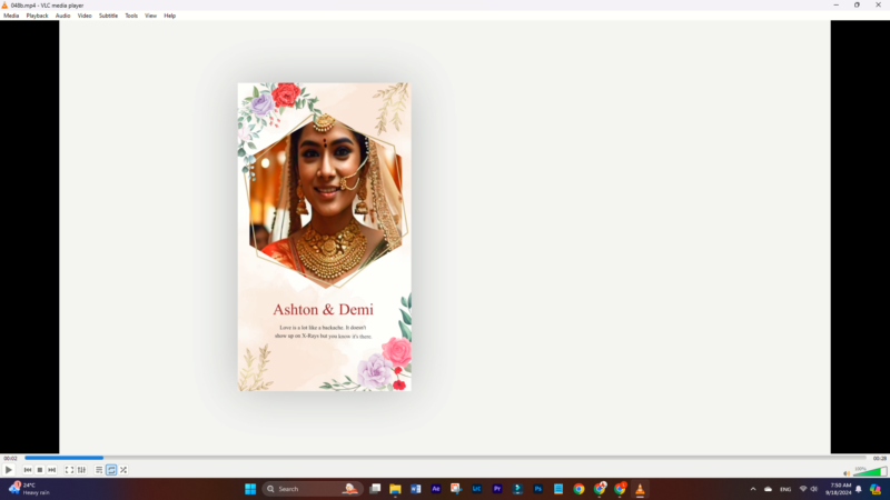 indian wedding invitation video