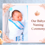 beautiful Naming Ceremony Invitation