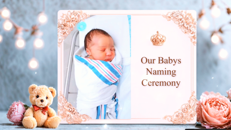 beautiful Naming Ceremony Invitation