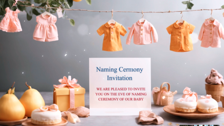 Beautiful Naming Ceremony Invitations