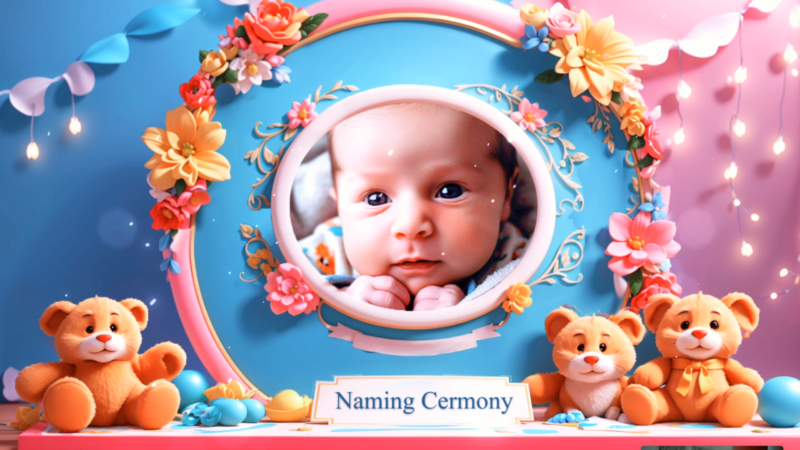 Customize Naming Ceremony Invitation