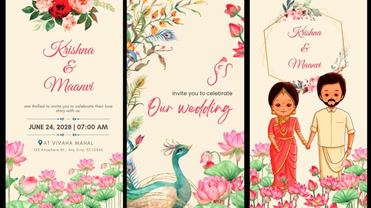 Pink Wedding Invitation on Instagram