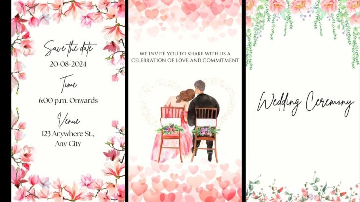 Bright & Colorful Wedding Invite