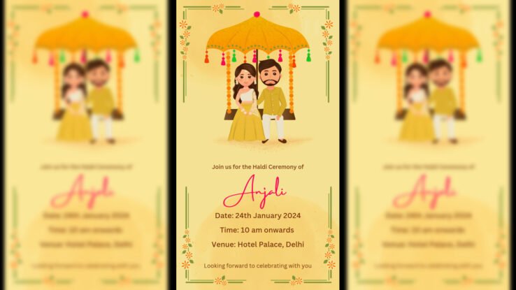 Haldi Ceremony Invitation