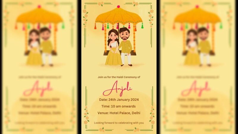 Haldi Ceremony Invitation