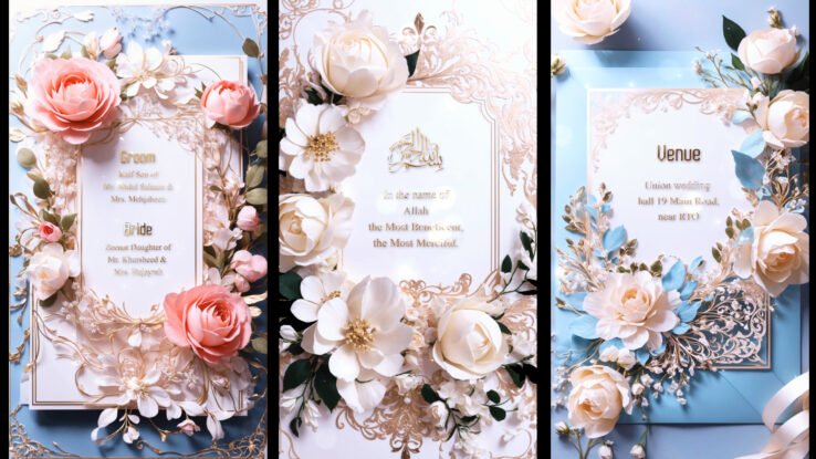 Best 3D Floral Wedding Invitations