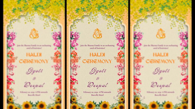 A Joyful Haldi Invite