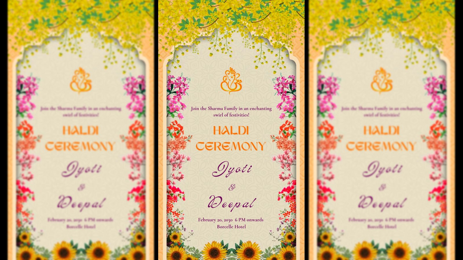 A Joyful Haldi Invite