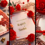 Red Rose Wedding Invitation