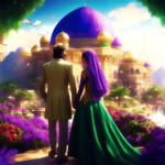 Arabic 3D Character Wedding Invitation