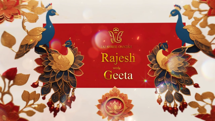 Traditional Hindu Wedding Invitation