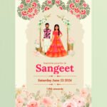 Pink Mahila Sangeet Invitation