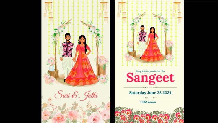 Sangeet Invitation for Indian Wedding Reels