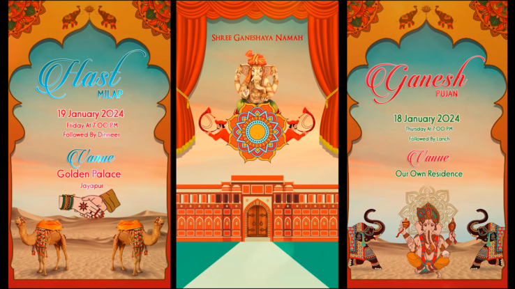 indian wedding invitation video templates free download for whatsapp