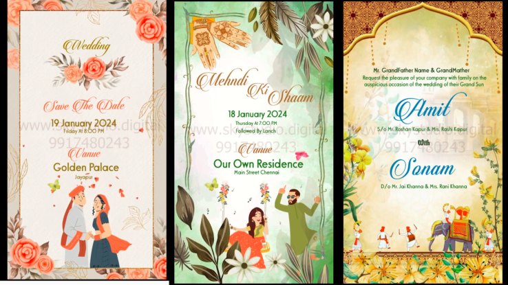 indian wedding invitation templates free download