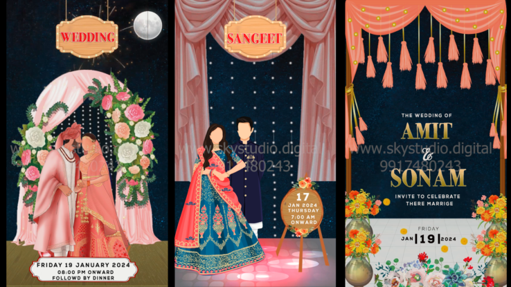 online indian wedding card maker free