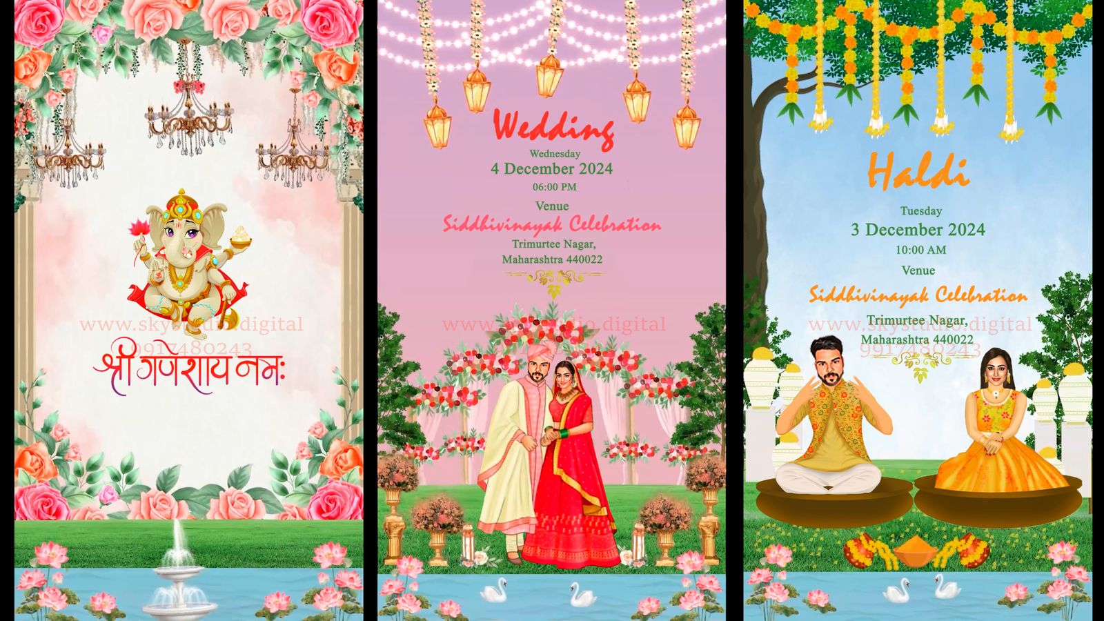 wedding invitation video templates free download