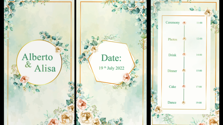 USA Wedding Invitation Videos