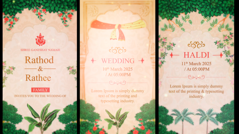 Indian wedding invitation video maker online free