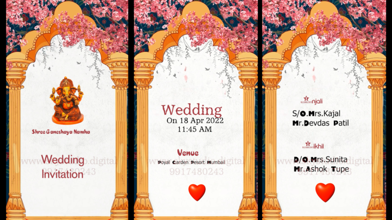 Digital wedding invitation free