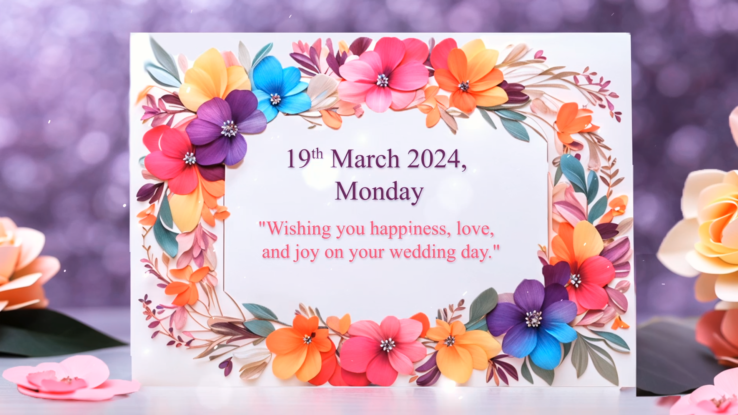 Indian wedding invitation card