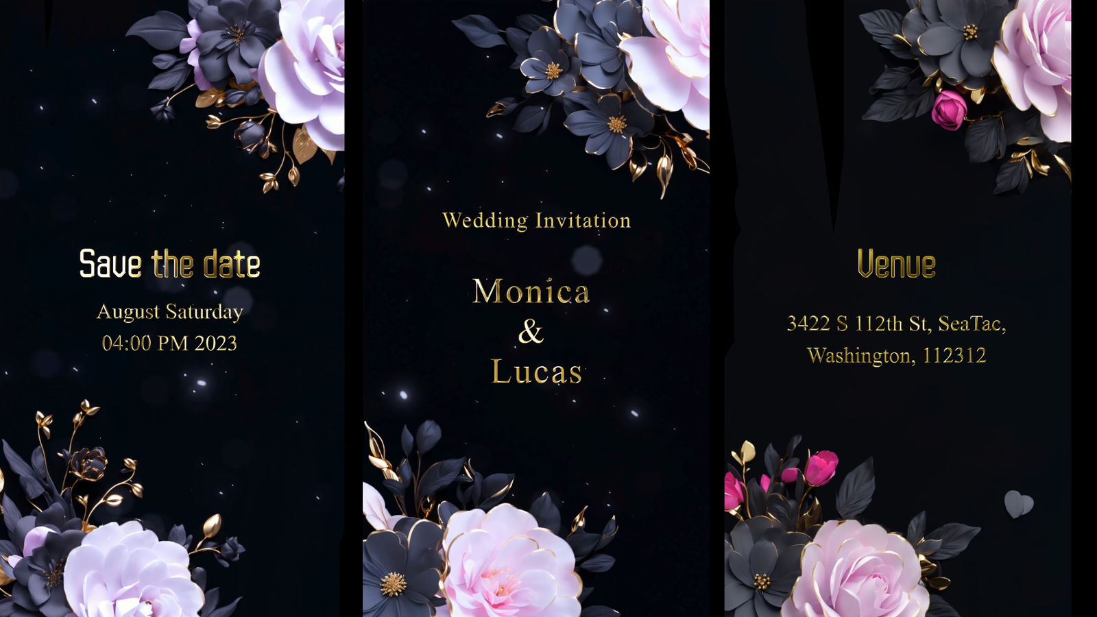 Floral Wedding Invitation